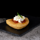 pizza fritta on a stone